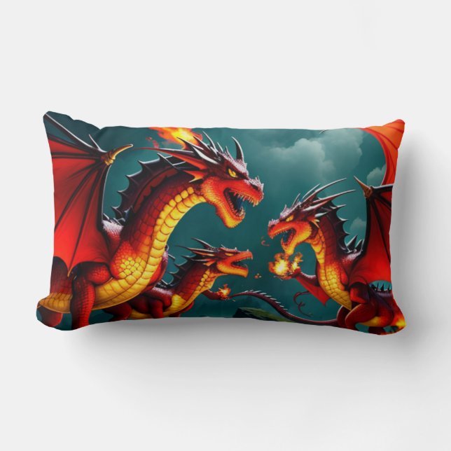 Drachenfeuer Lendenkissen (Vorderseite)