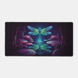 Drachenfliege, Augen fangende Neontiere Schreibtischunterlage