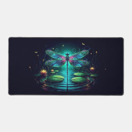 Drachenfliege, Augen fangende Neontiere Schreibtischunterlage