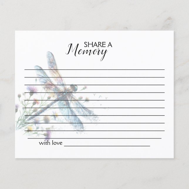 Drachenfliege Gedächtnis teilen, einfache Bestattu (Vorderseite)