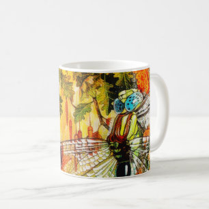 Drachenfliege im Herbst Kaffeetasse