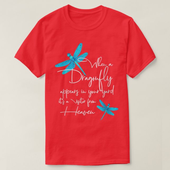 Drachenfliege, spirituelle Libellen T-Shirt (Design vorne)