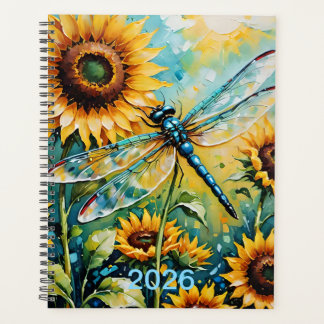 Drachenfliege. Whimsical Dragon Fly. Sonnenblumen Planer
