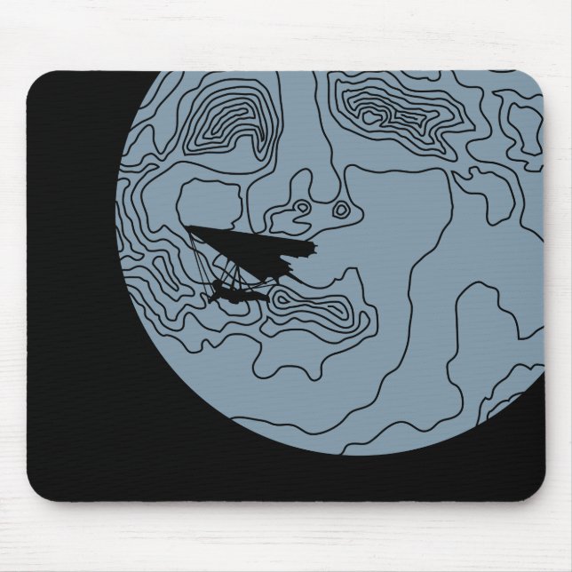 Drachenfliegen im Mondlicht Mousepad (Vorne)