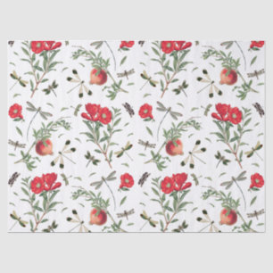 Drachenfliegen und Granatäpfel Seidenpapier