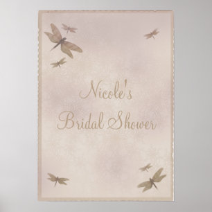 Drachenfliegen Vintages Dragonfly-Party-Banner Pos Poster