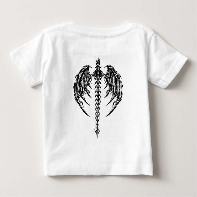 Drachenflügel Baby T-shirt (Rückseite)