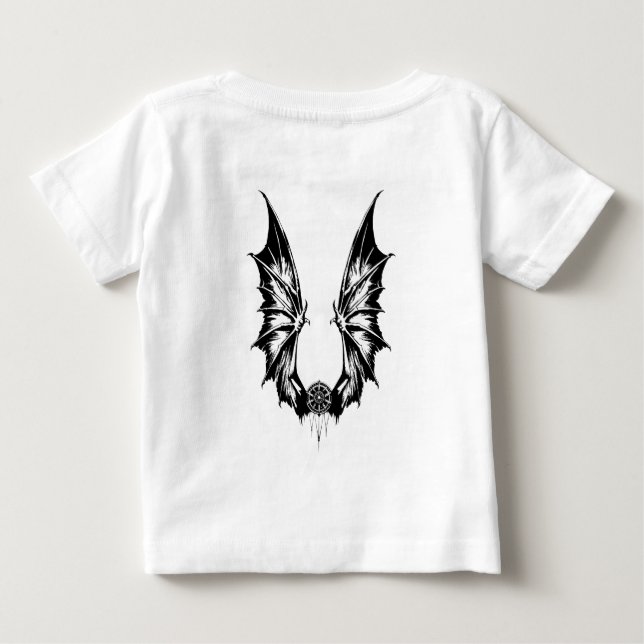 Drachenflügel Baby T-shirt (Rückseite)