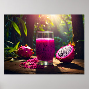 DRACHENFRUCHT (Pitahaya) - EXOTISCHE FRÜCHTE Poster