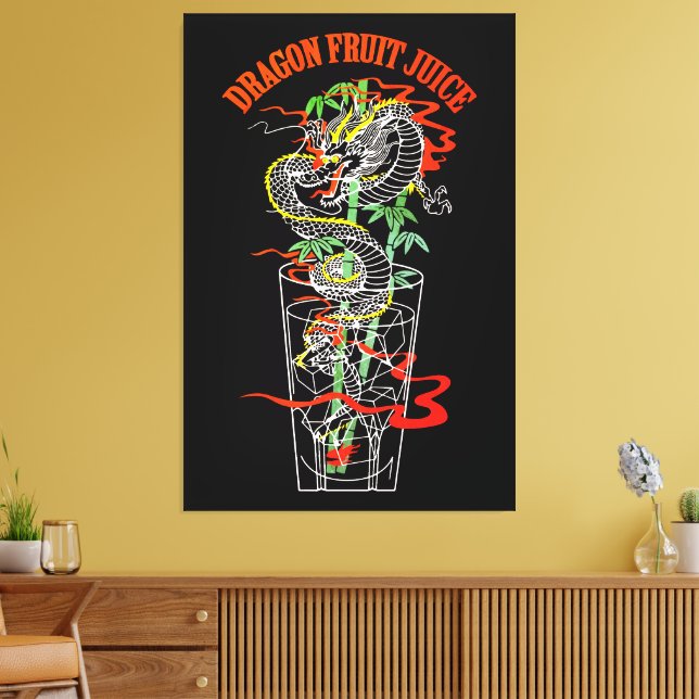 Drachenfrucht-Saft Leinwanddruck (Insitu (Wohnzimmer))