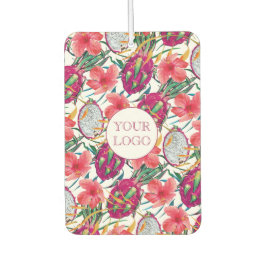 Drachenfrucht Tropisch Blumig Modern Grüne Palme Autolufterfrischer