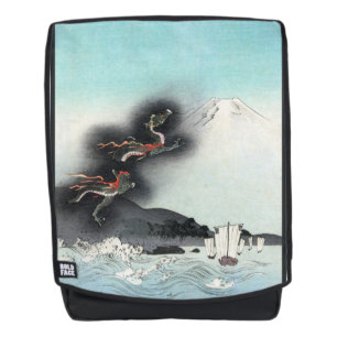 Drachenfurie-Seeschlacht um den Fuji, Japan Rucksack