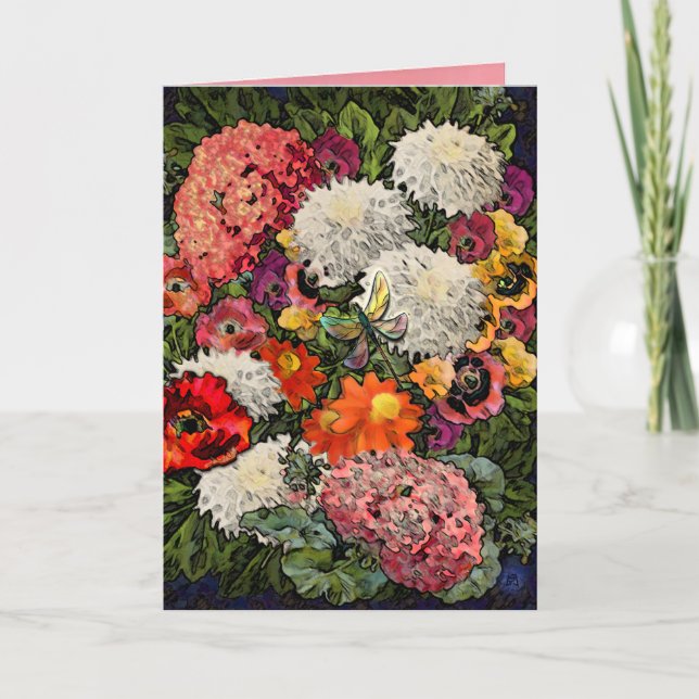 Drachengarten (Geburtskarte) Karte (Vorderseite)