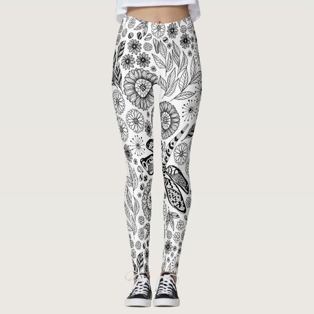Drachengarten Leggings (Vorderseite)