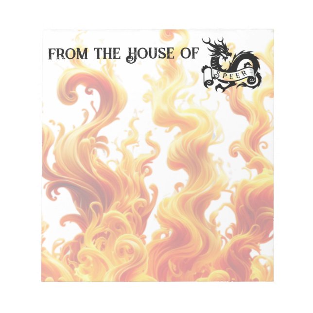 "Drachengeschichte für Fantasy-Liebhaber N Notizblock (Vorderseite)