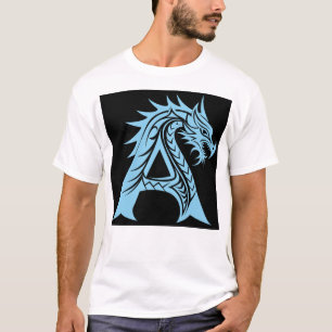 Drachengestalteter Buchstabe A, Drachenschrift, Mo T-Shirt