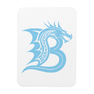 Drachengestalteter Buchstabe B, Drachenalphabet, M Magnet