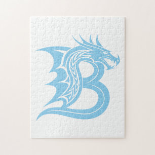Drachengestalteter Buchstabe B, Drachenalphabet, M Puzzle
