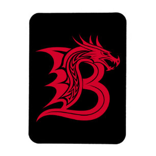 Drachengestalteter Buchstabe B, Dragonalphabet, Mo Magnet