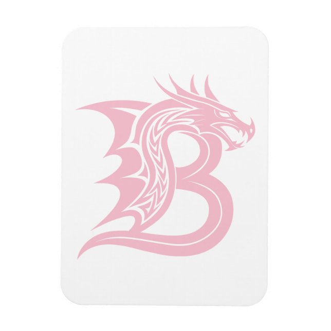 Drachengestalteter Buchstabe B, Dragonalphabet, Mo Magnet (Vertikal)