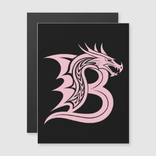Drachengestalteter Buchstabe B, Dragonalphabet, Mo Magneteinladung