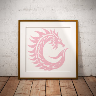 Drachengestalteter Buchstabe C, Dragonalphabet, Mo Fotodruck