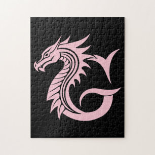 Drachengestalteter Buchstabe G, Drachenschrift, Mo Puzzle