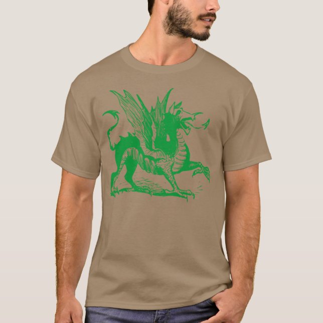 Drachengrabung - Grasgrün T-Shirt (Vorderseite)
