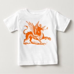Drachengravur - Orange Baby T-shirt