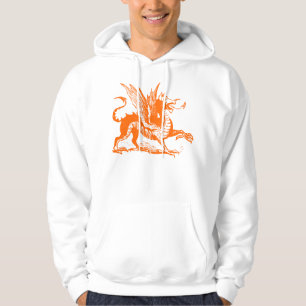 Drachengravur - Orange Hoodie