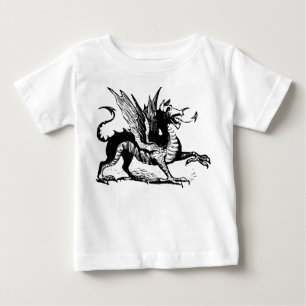 Drachengravur - Schwarz Baby T-shirt