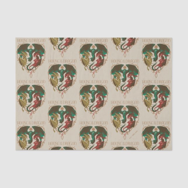 Drachenhaus | Drachenschild Seidenpapier (Vorderseite)