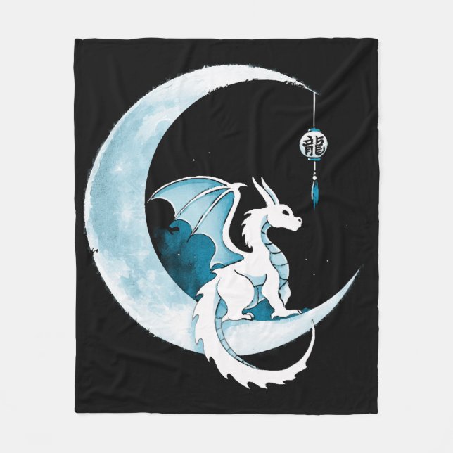 Drachenjahr Fleecedecke (Vorderseite)