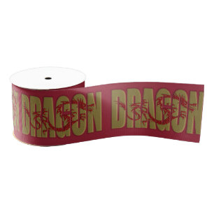 Drachenjahr - Gold Ripsband