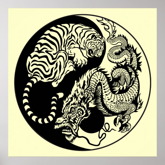 Drachenjang-Symbol Poster (Vorne)