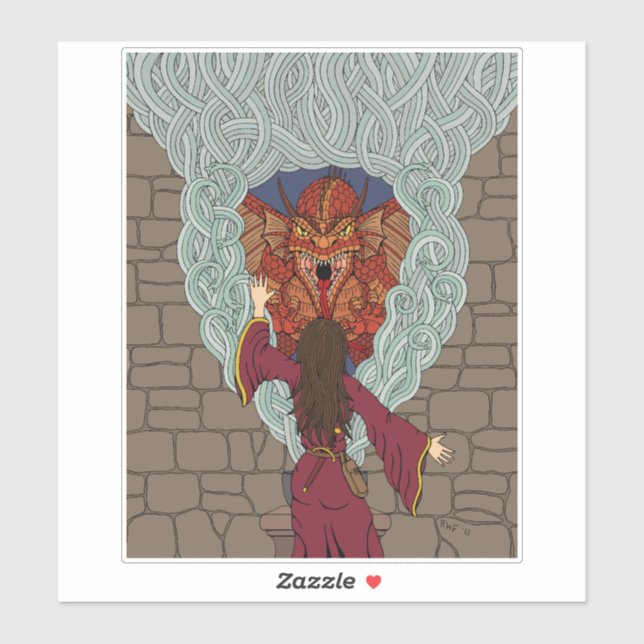 Drachenjubeln Aufkleber (Blatt)