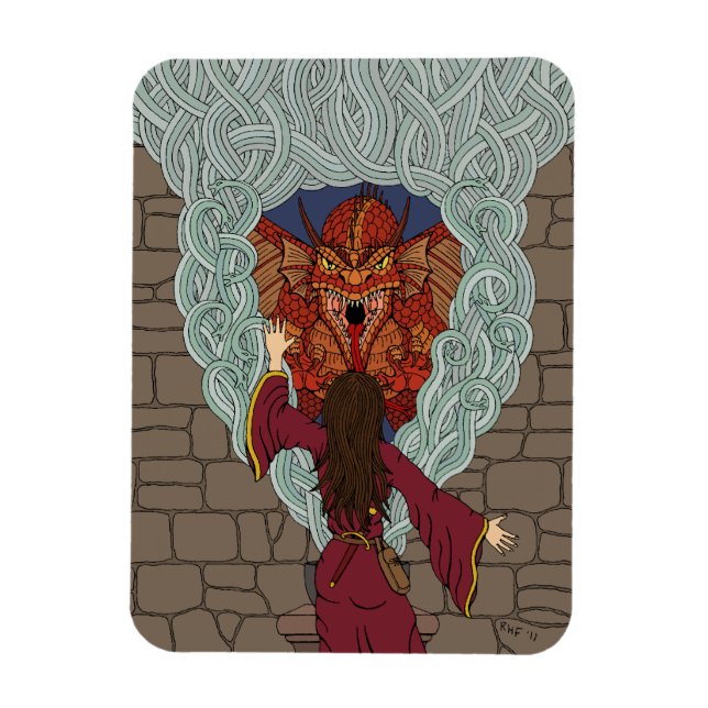 Drachenjubeln Magnet (Vertikal)