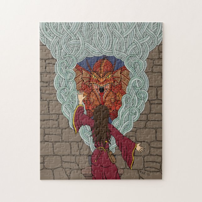 Drachenjubeln Puzzle (Vertikal)