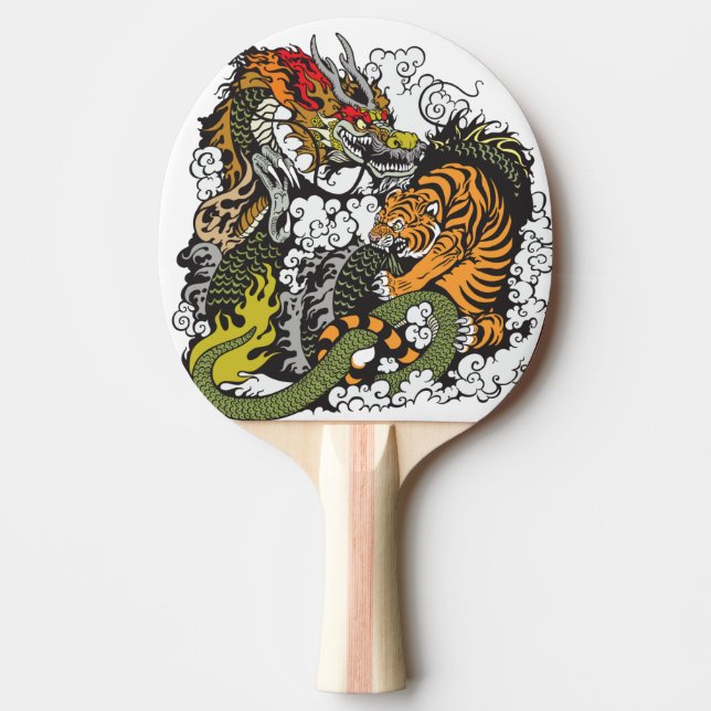 Drachenkampf Tischtennis Schläger (Vorderseite)