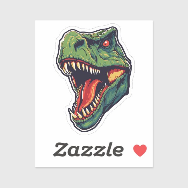 Drachenkopf Aufkleber (Blatt)