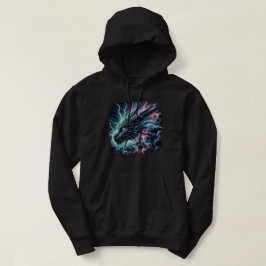 Drachenkopf in einem Gewitter mit Blitz Hoodie