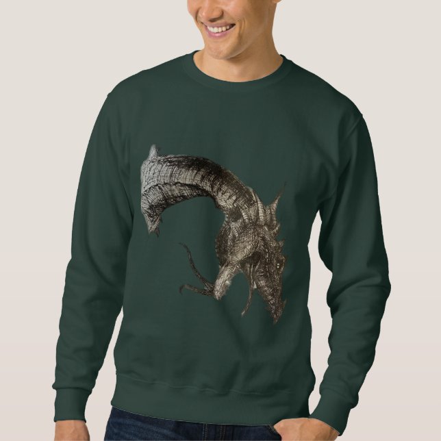 Drachenkopf Sweatshirt (Vorderseite)