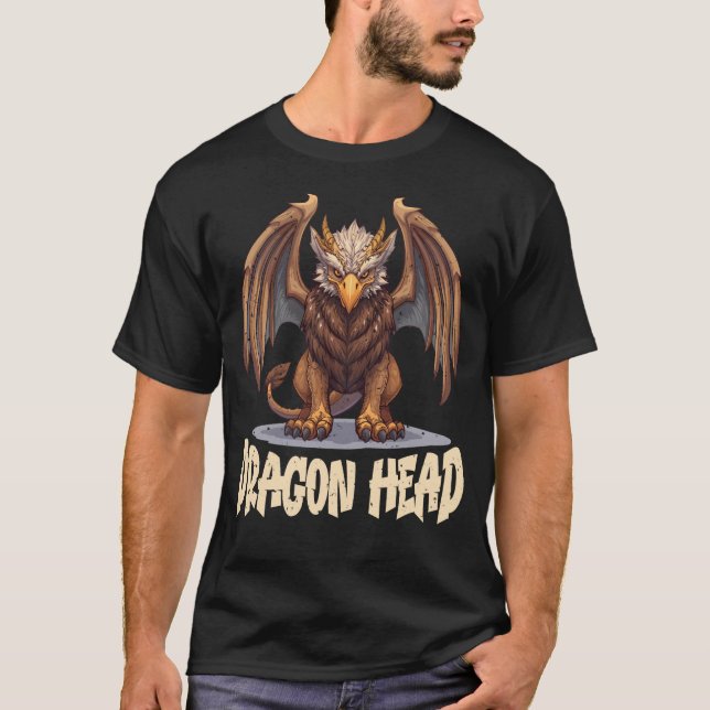 Drachenkopf  T-Shirt (Vorderseite)