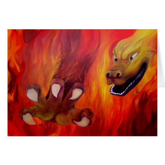 Drachenkralle - Roter Drache (Vorderseite (Horizontal))