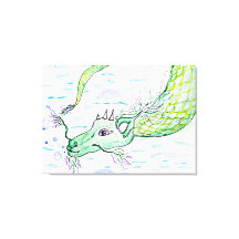 Drachenkunst Leinwand