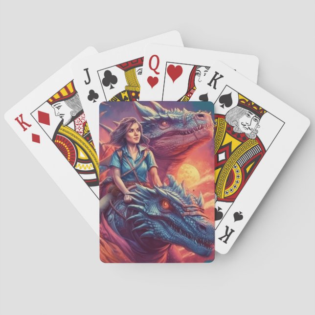 Drachenkunst Spielkarten (Rückseite)