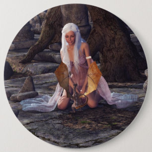 Drachenlady Button