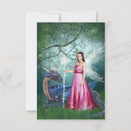 Drachenmagie Dankeskarte