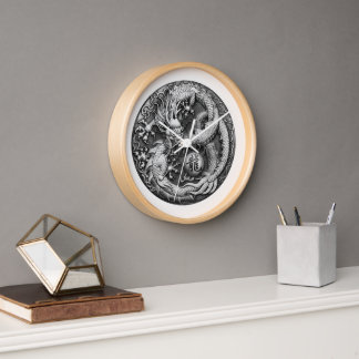 Drachenmedallion Uhr