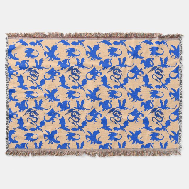 Drachenmuster 02 blue.bwx4 Lorange BG Decke (Vorderseite)